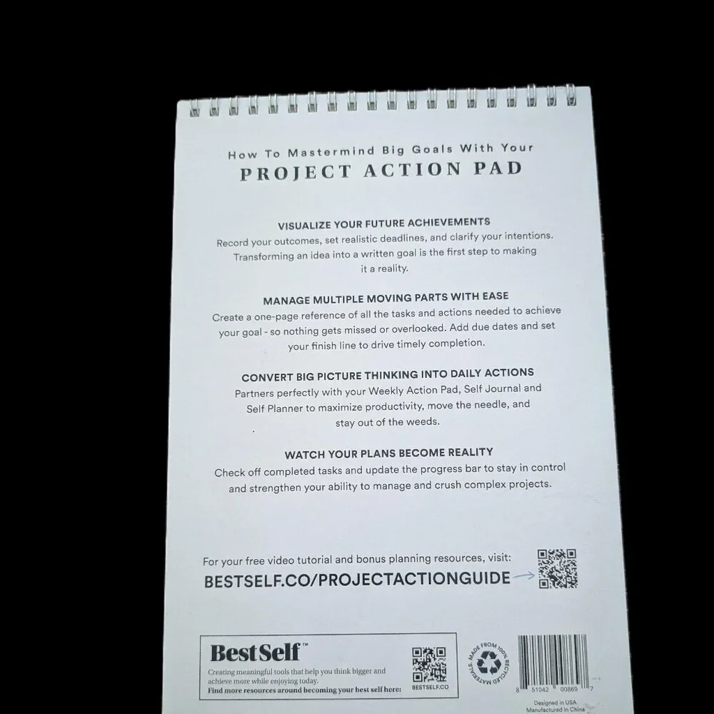 Best Self Weekly Action Plan and Project Action Plan